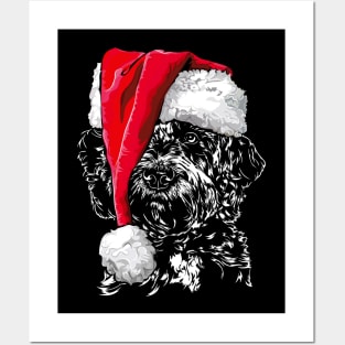 Funny Doodle Santa Christmas dog mom Posters and Art